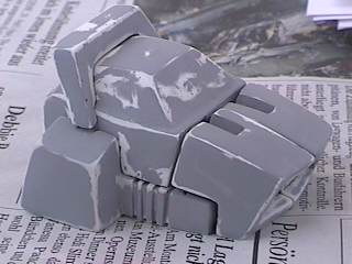 Body parts primed and ready for molding.